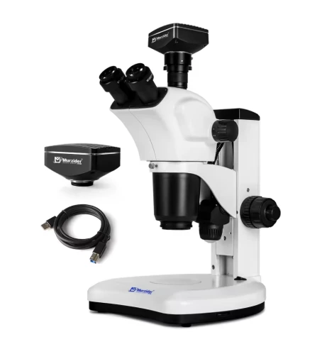 Scientific grade stereo microscope
+2000W Pixels Camera
